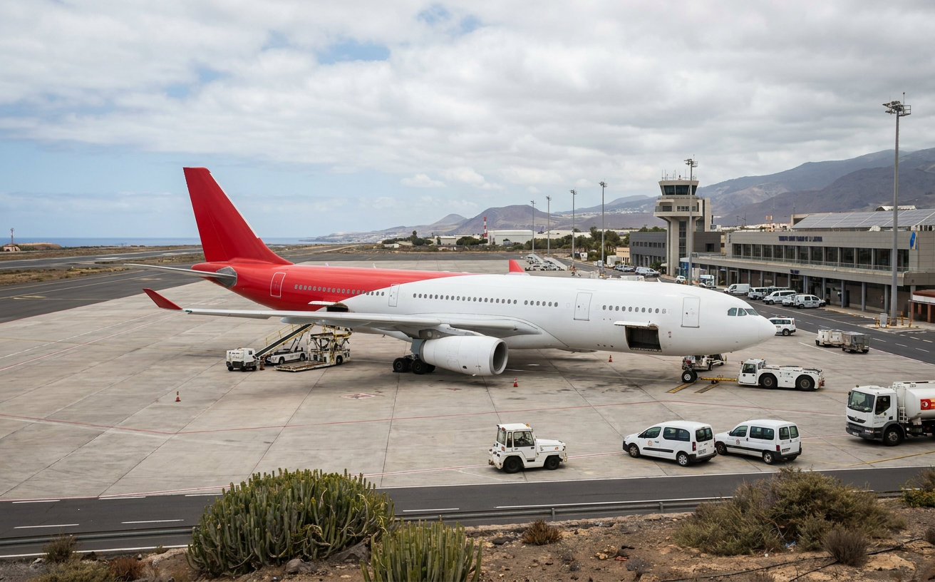 Plus-Ultra-Airbus bricht Start in Teneriffa Nord ab