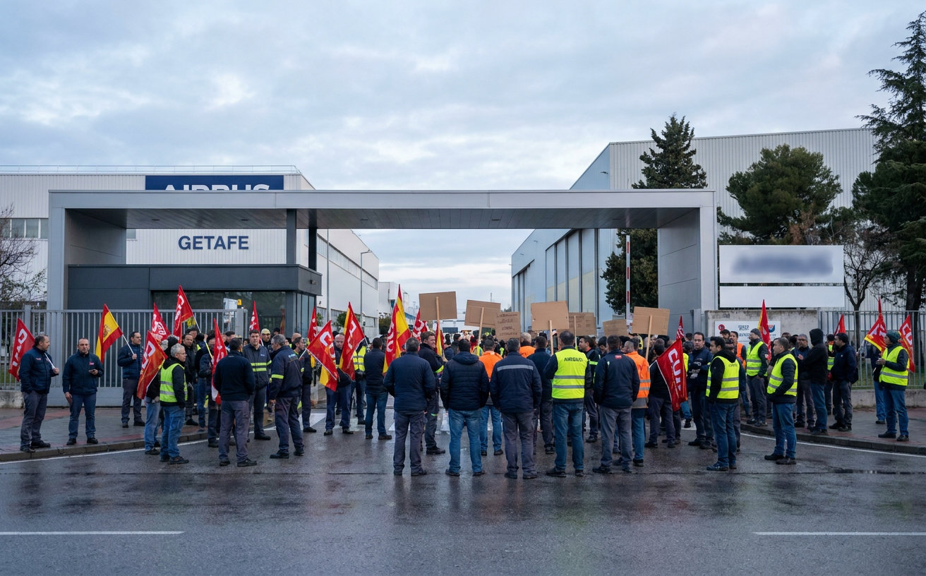 Unbefristeter Streik bei Airbus Spanien dauert an