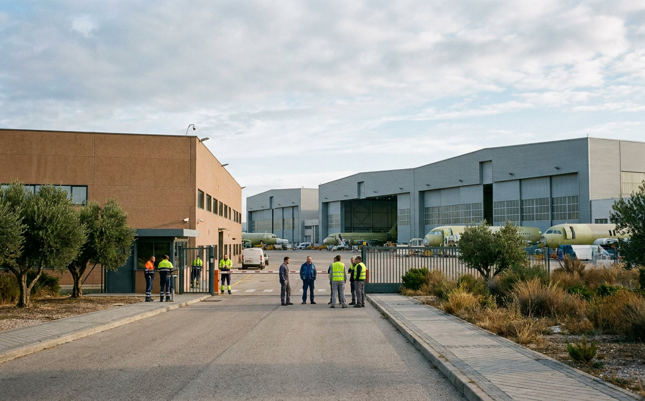 Unbefristeter Streik bei Airbus Spanien hat begonnen