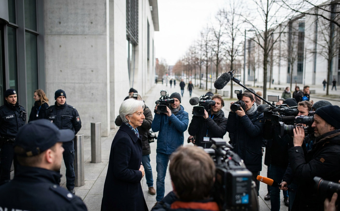 Christine Lagarde bei einer Pressekonferenz der Europäischen Zentralbank