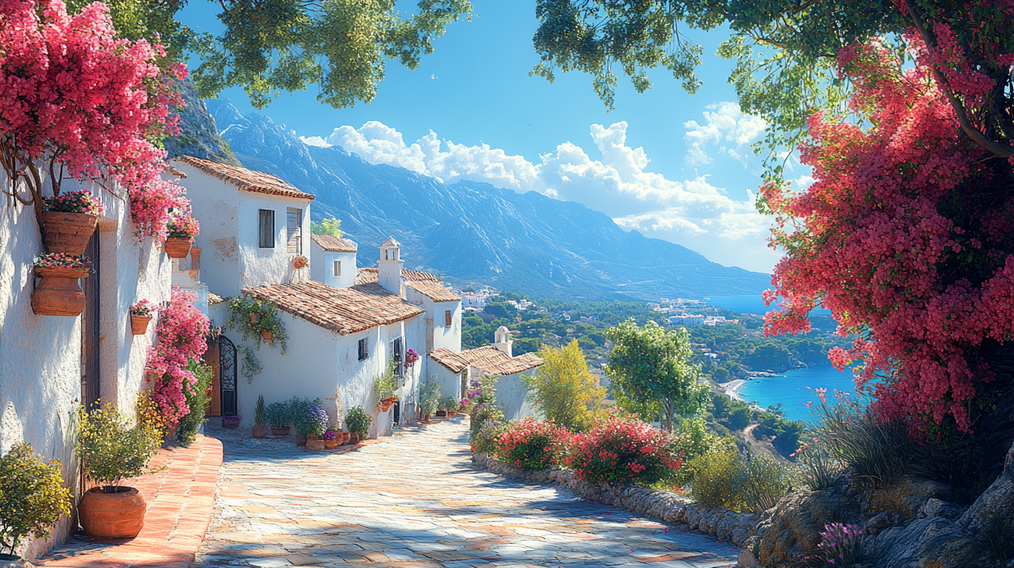 Stadt oder Land in Spanien